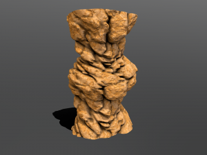 cliff rock stylized 3Dモデル