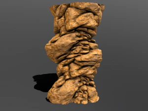 cliff rock stylized 3D Model