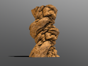 cliff rock stylized 3D 모델