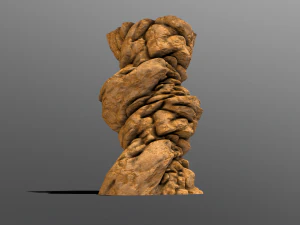 cliff rock stylized 3D Model