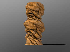 cliff rock stylized 3D 모델