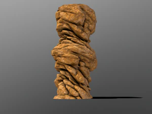 cliff rock stylized 3D Model