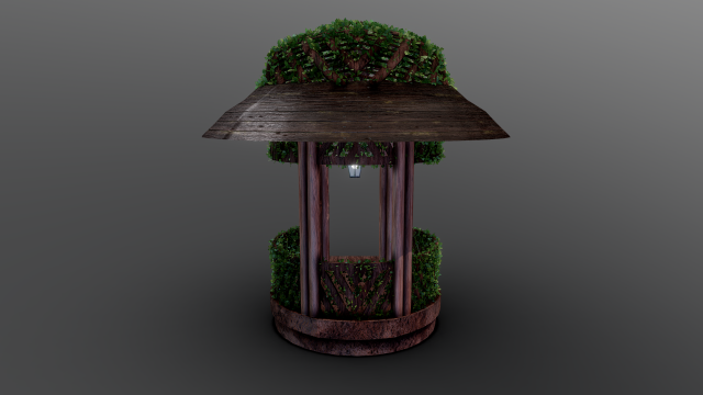 covered gazebo Model 3D .c4d .max .obj .3ds .fbx .stl .blend 