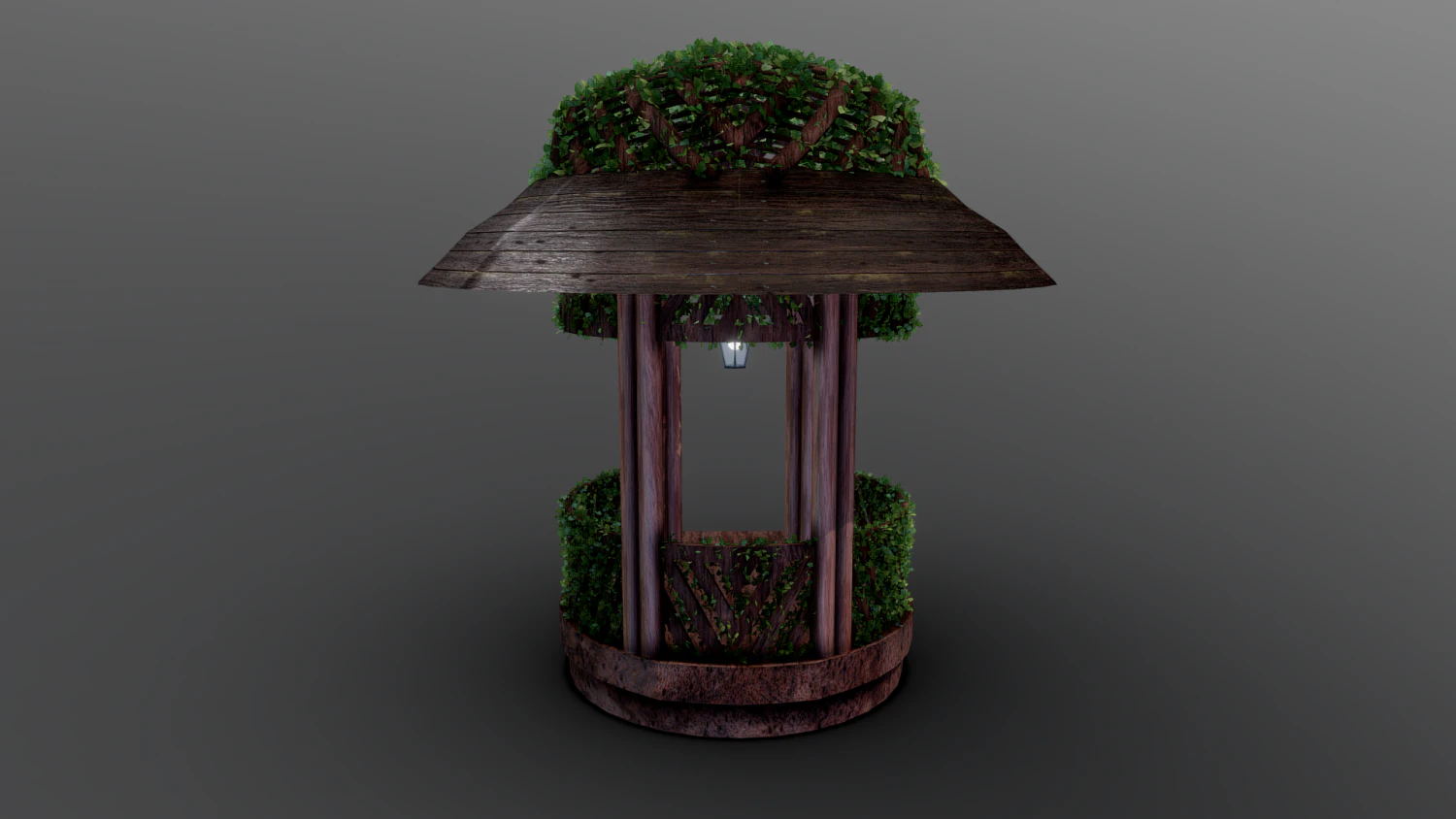 covered gazebo 3D Model .c4d .max .obj .3ds .fbx .stl .blend 