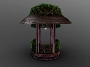 有盖凉亭 3D 模型