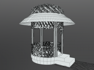 covered gazebo Model 3D