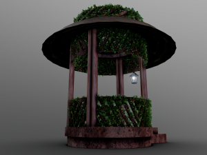 covered gazebo Model 3D