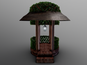 covered gazebo Model 3D
