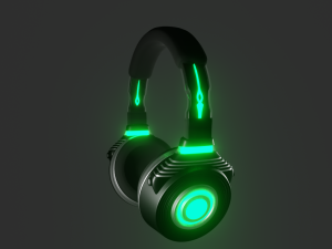 headset Modello 3D