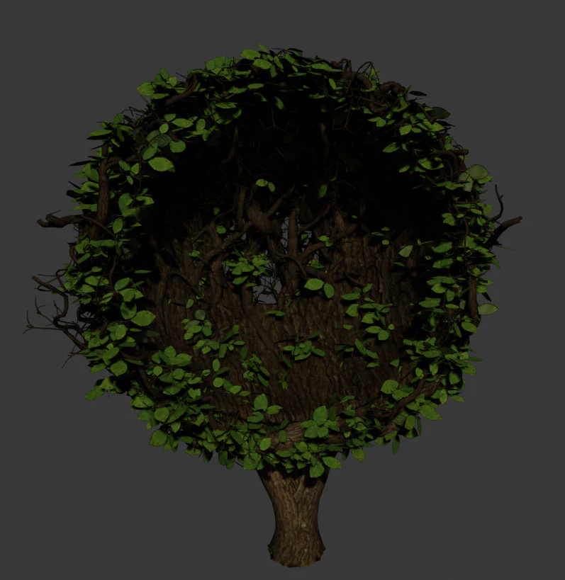 overgrown chair 3D Model .c4d .max .obj .3ds .fbx .stl .blend