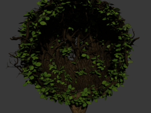 overgrown chair 3D मॉडल
