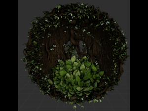 overgrown chair Modelo 3D