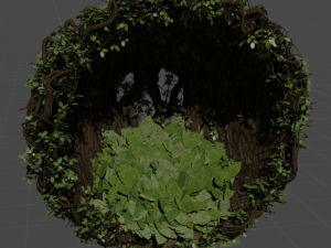 overgrown chair Modelo 3D