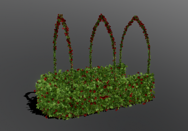 two seasonal garden 3Dモデル .c4d .max .obj .3ds .fbx .stl .blend 