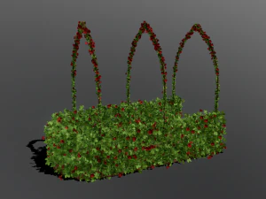 due giardini stagionali Modello 3D