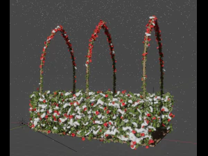 two seasonal garden 3D Model