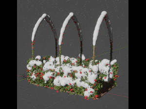 two seasonal garden 3D Model