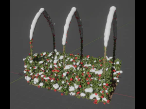 two seasonal garden 3D Model