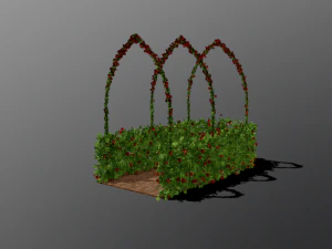 two seasonal garden 3D Model