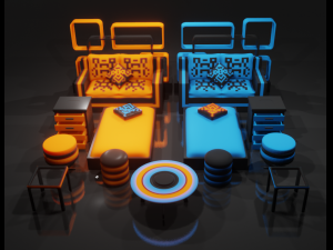 furniture set 3Dモデル