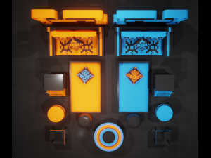furniture set 3D Модель