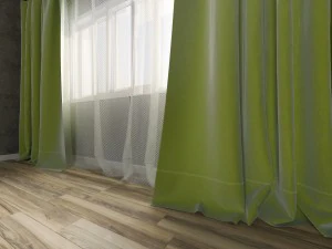 curtain room set 3D Model