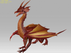 legendary dragon 3D मॉडल