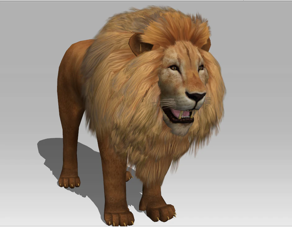 3d lion 3D Model .c4d .max .obj .3ds .fbx .stl .blend 