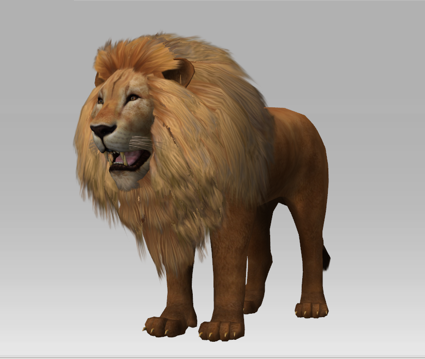 3D Lion 3D Model in Other 3DExport