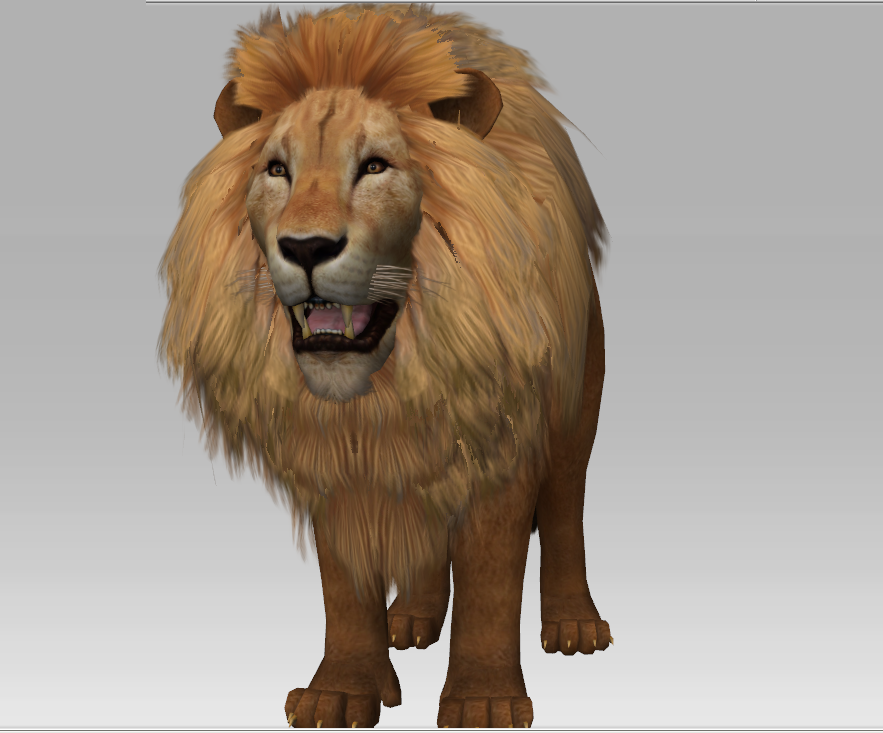 3D Lion 3D Model in Other 3DExport