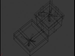 low poly gift boxes of both cubical and rectangular cuboid form for party decorations 3D Model