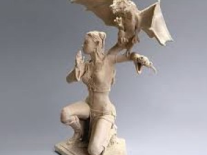 woman with the dragon 3D मॉडल