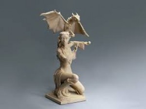 woman with the dragon 3D मॉडल