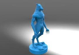 wolfman 3D Model .c4d .max .obj .3ds .fbx .stl .blend 