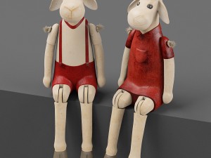 decorative sheep figurines Modelo 3D