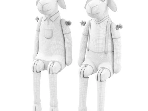 decorative sheep figurines 3D Model