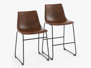 cadeira de jantar centiar adan e banqueta Modelo 3D