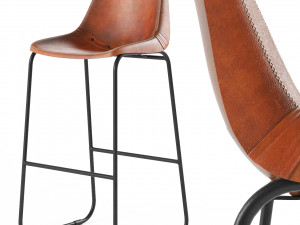 roadhouse bar stool 3D मॉडल
