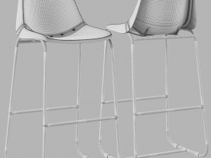 roadhouse bar stool 3D मॉडल