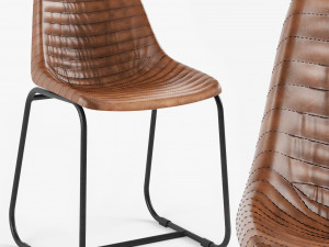 roadhouse dining chair ribbed 3D मॉडल