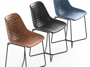 chair and bar stool loft design 4020 and 4023 3D Model