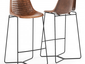 chair and bar stool loft design 4020 and 4023 3D Модель