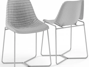 chair and bar stool loft design 4020 and 4023 3D Model