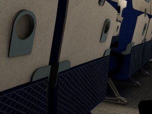 airplane interior Modèle 3D