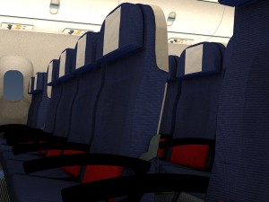 airplane interior Modèle 3D