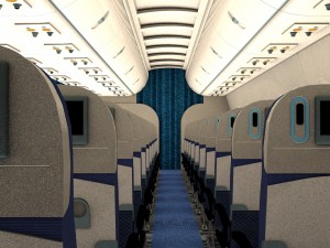 airplane interior Modèle 3D