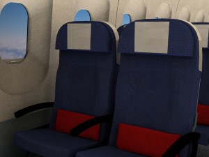 airplane interior Modèle 3D