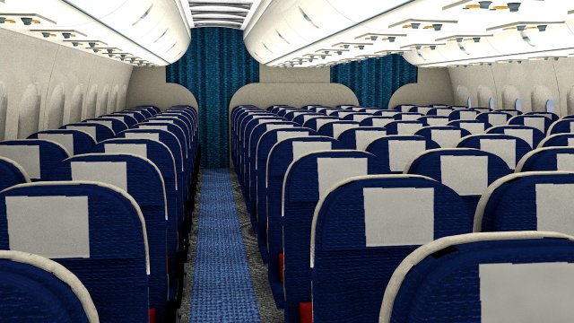 airplane interior Modèle 3D .c4d .max .obj .3ds .fbx .stl .blend 