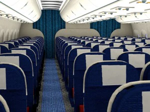 vliegtuig interieur 3D Model