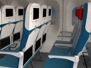 airplane interior Model 3D